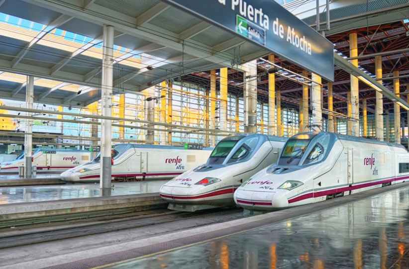 AVE trains at Atocha Station