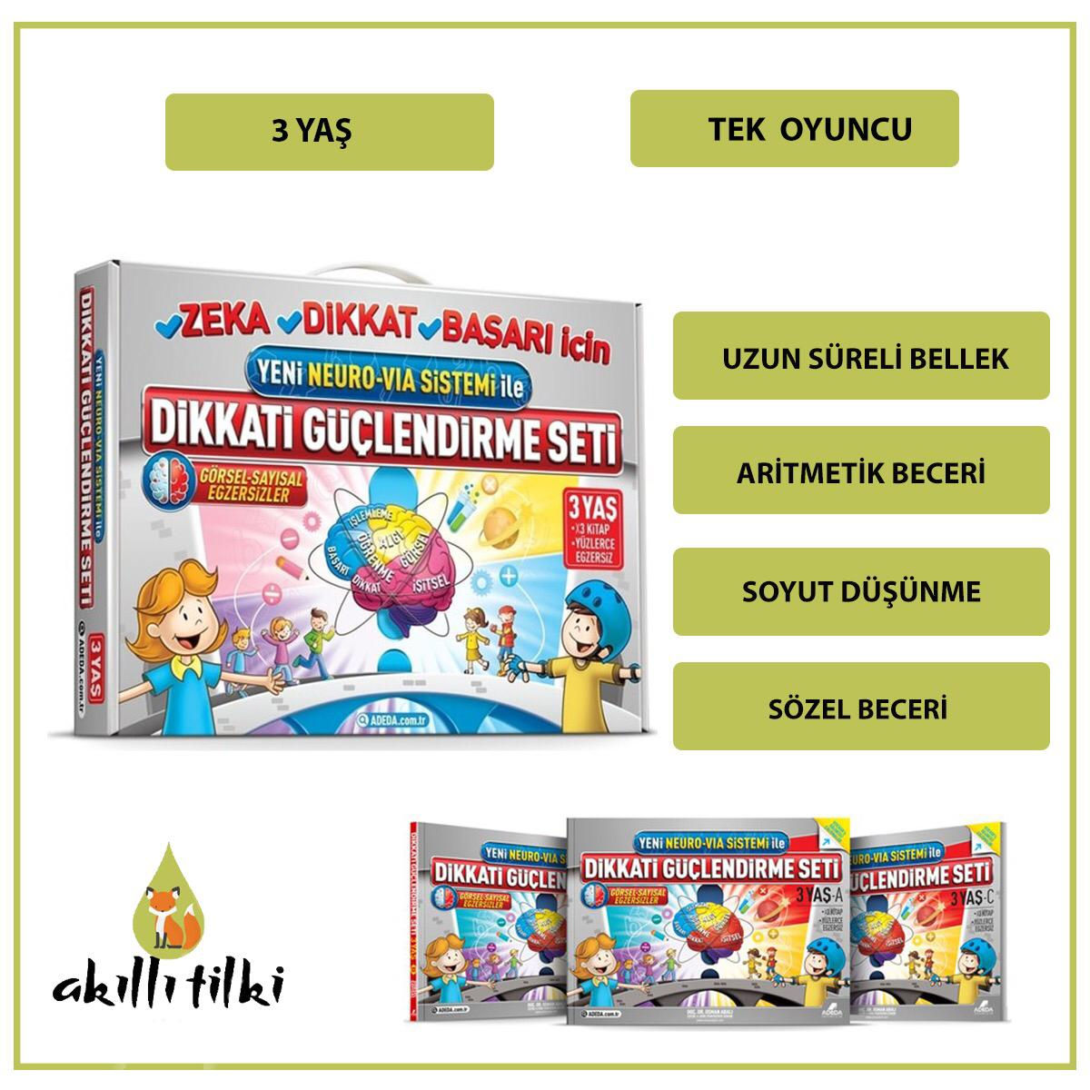 DİKKAT GÜÇLENDİRME SET 3 YAŞ