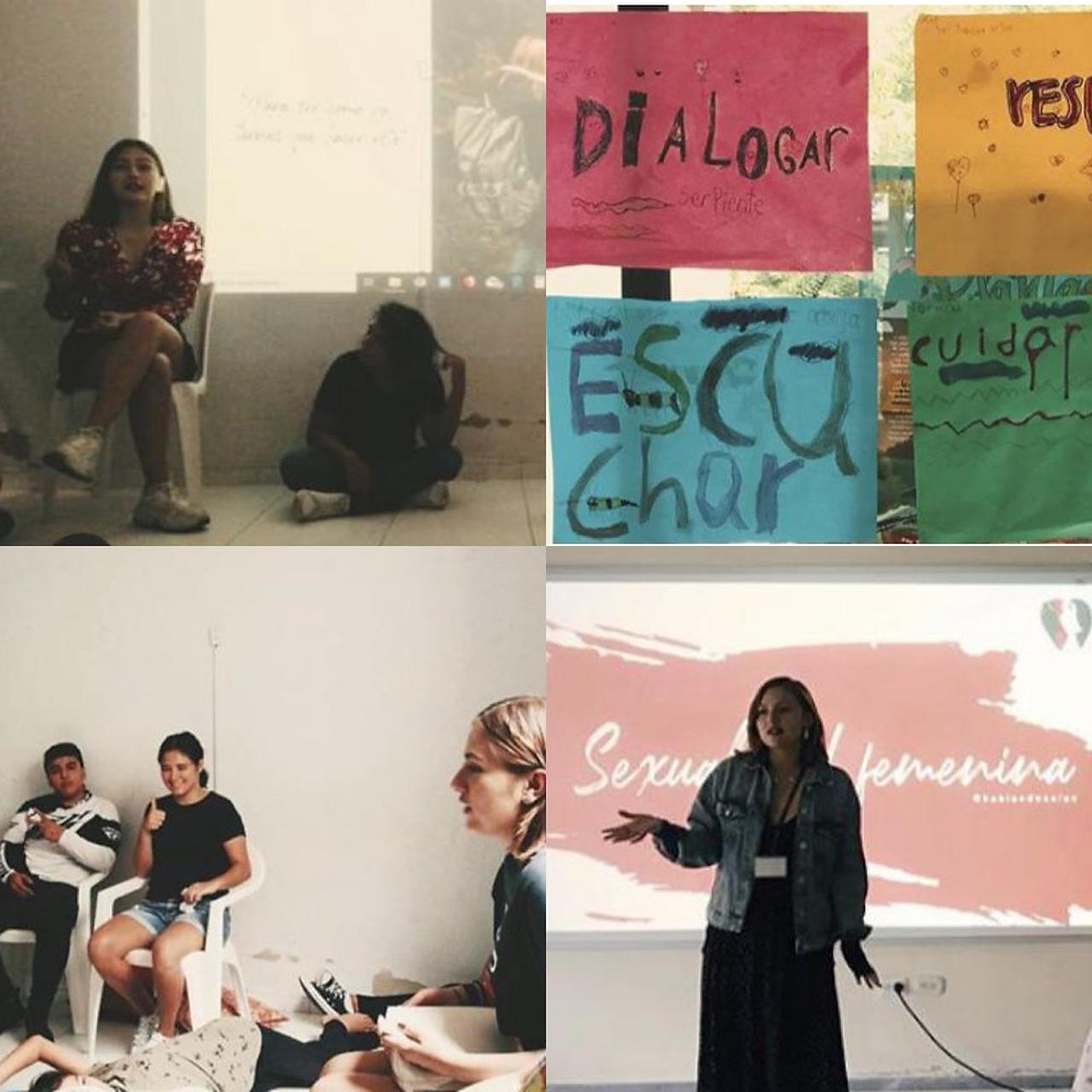 Charlas de Hablando Solas. Fotos tomadas de su cuenta de Instagram: @hablandosolas