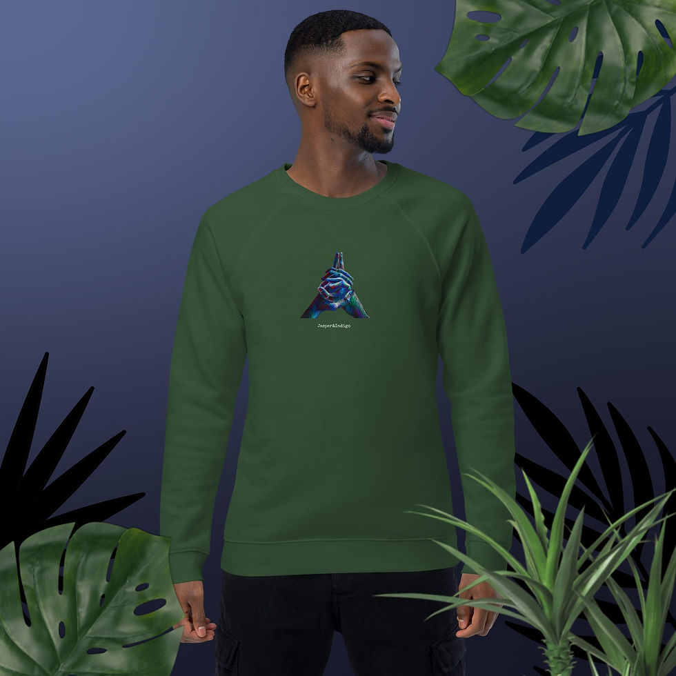 Thumbnail: MURTI MUDRA Unisex Organic Raglan Yoga Sweatshirt