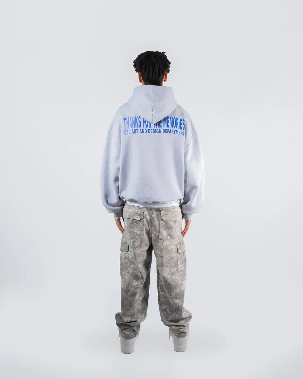 Miniaturbild: 030 HOODIE LIGHT GREY MELANGE