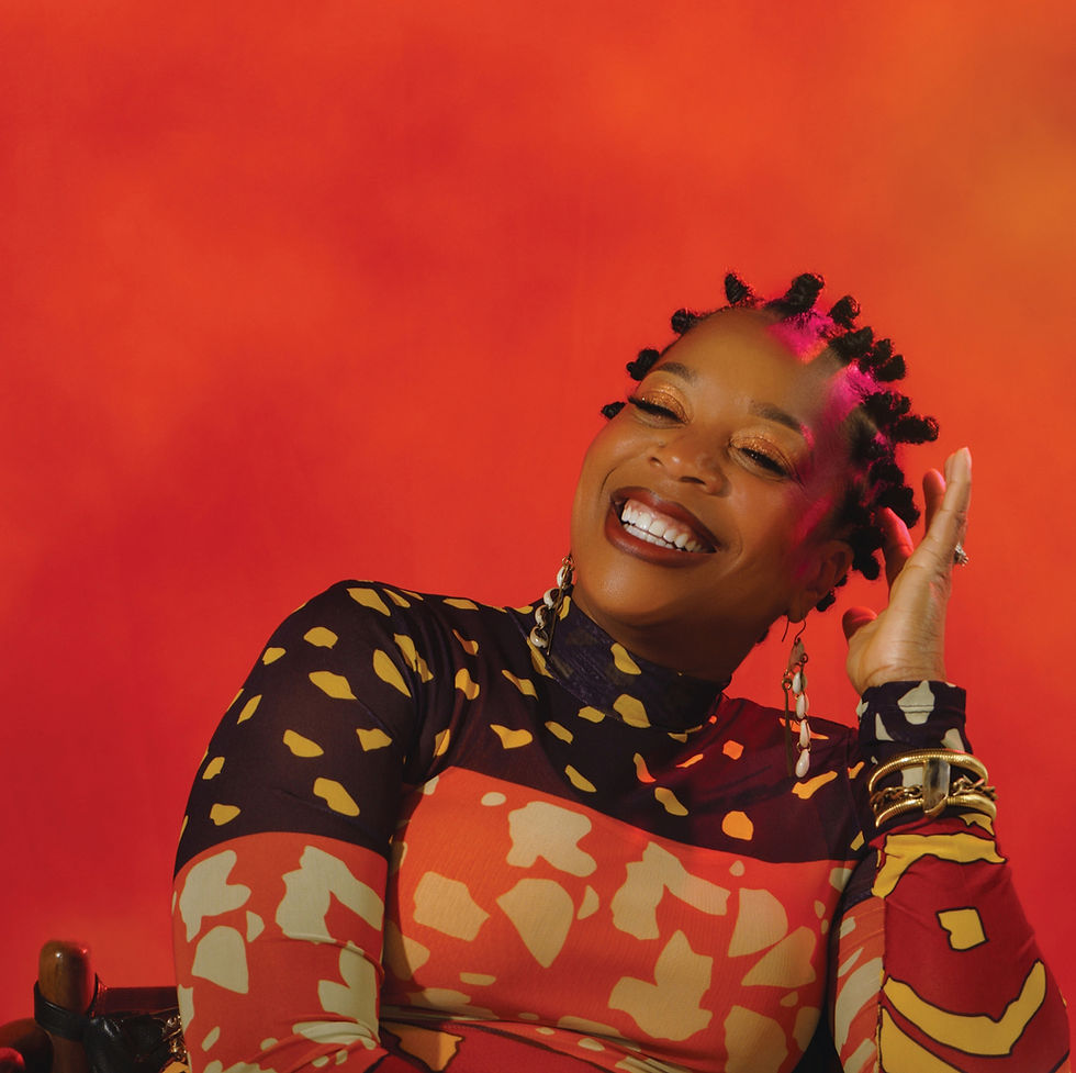 A still of Naila at her grateful album photoshoot