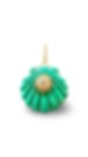Malachite Scallop Pendant