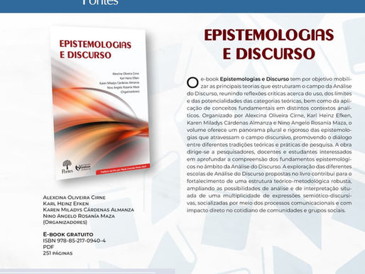 Nuevo libro "Epistemologias e discurso"