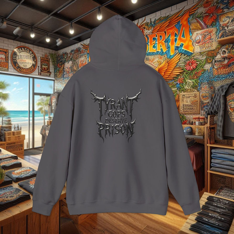 Thumbnail: "Tyrant Cops Deserve Prison" Hoodie, Patriotic Hoodies Civil Rights Sweatshirt