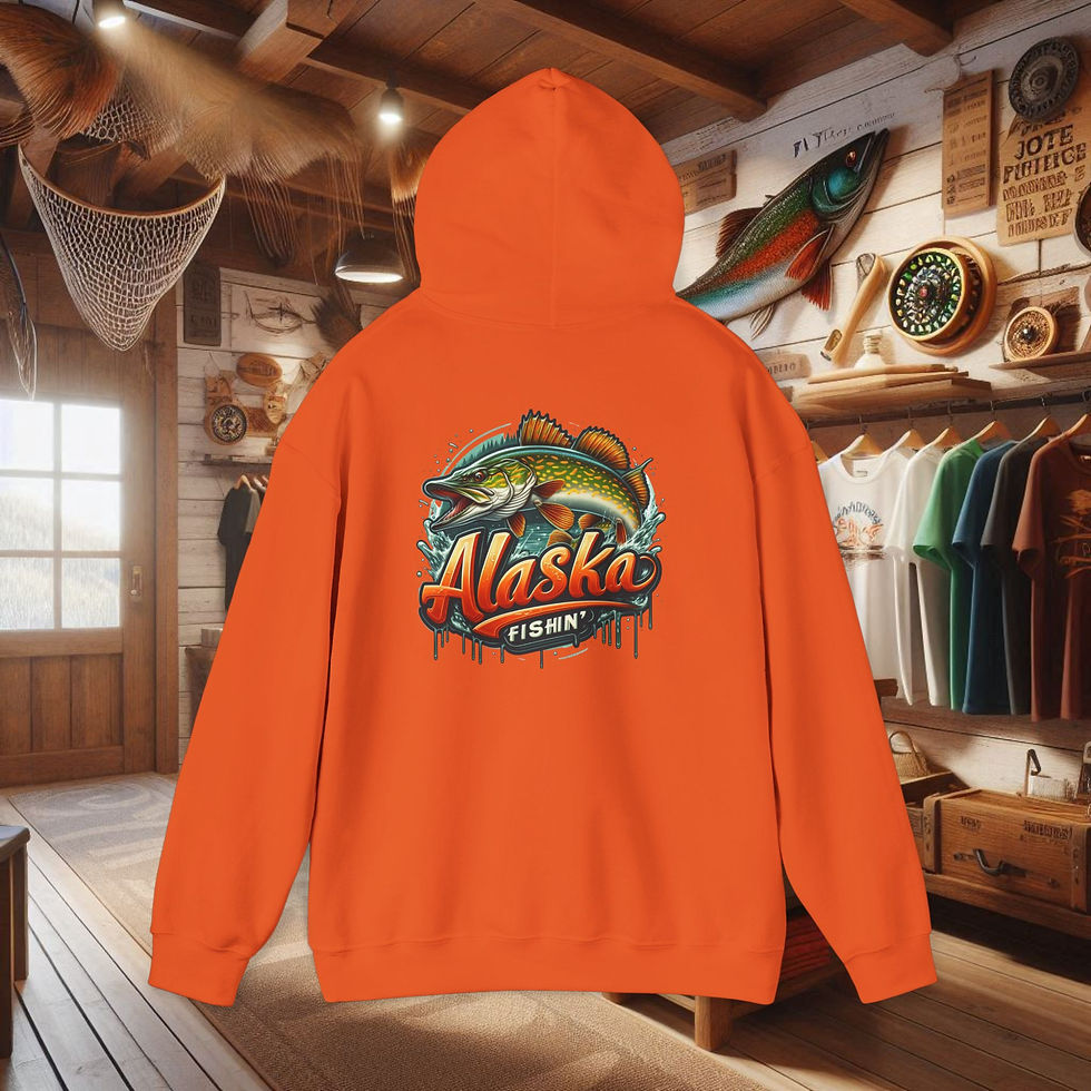 Thumbnail: Alaska Fishing Hoodie – Northern Pike Fishing Sweatshirt