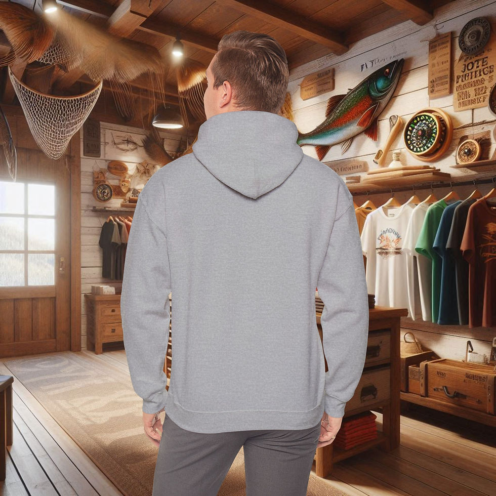 Thumbnail: Grey hoodie, back view