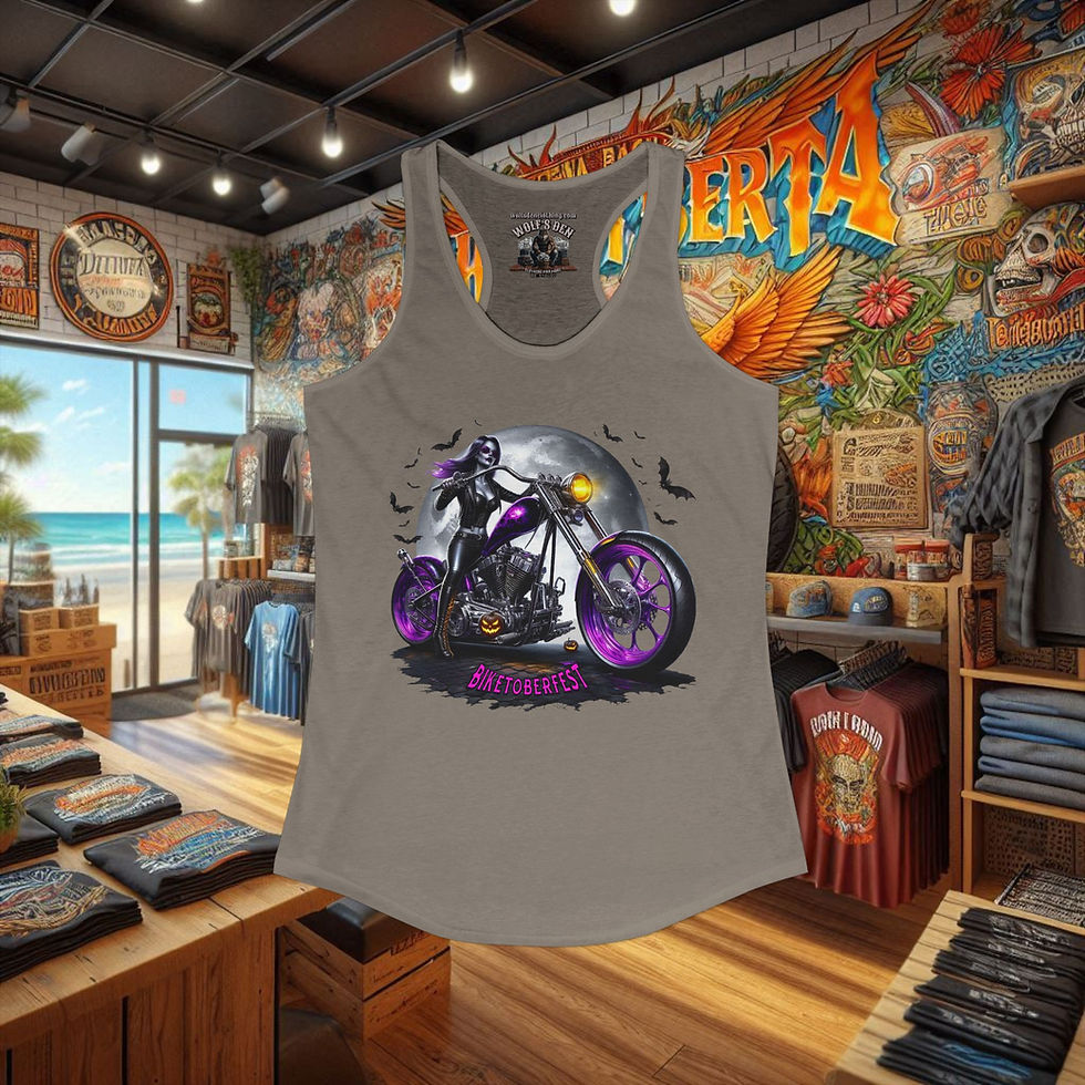 Thumbnail: Daytona Biketoberfest women's tank top, outlaw motorcycle graphic