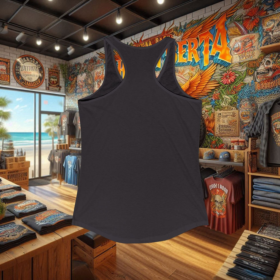 Thumbnail: Bike Week 2006 Sugar Skull graphic Daytona Beach, Women's Racerback