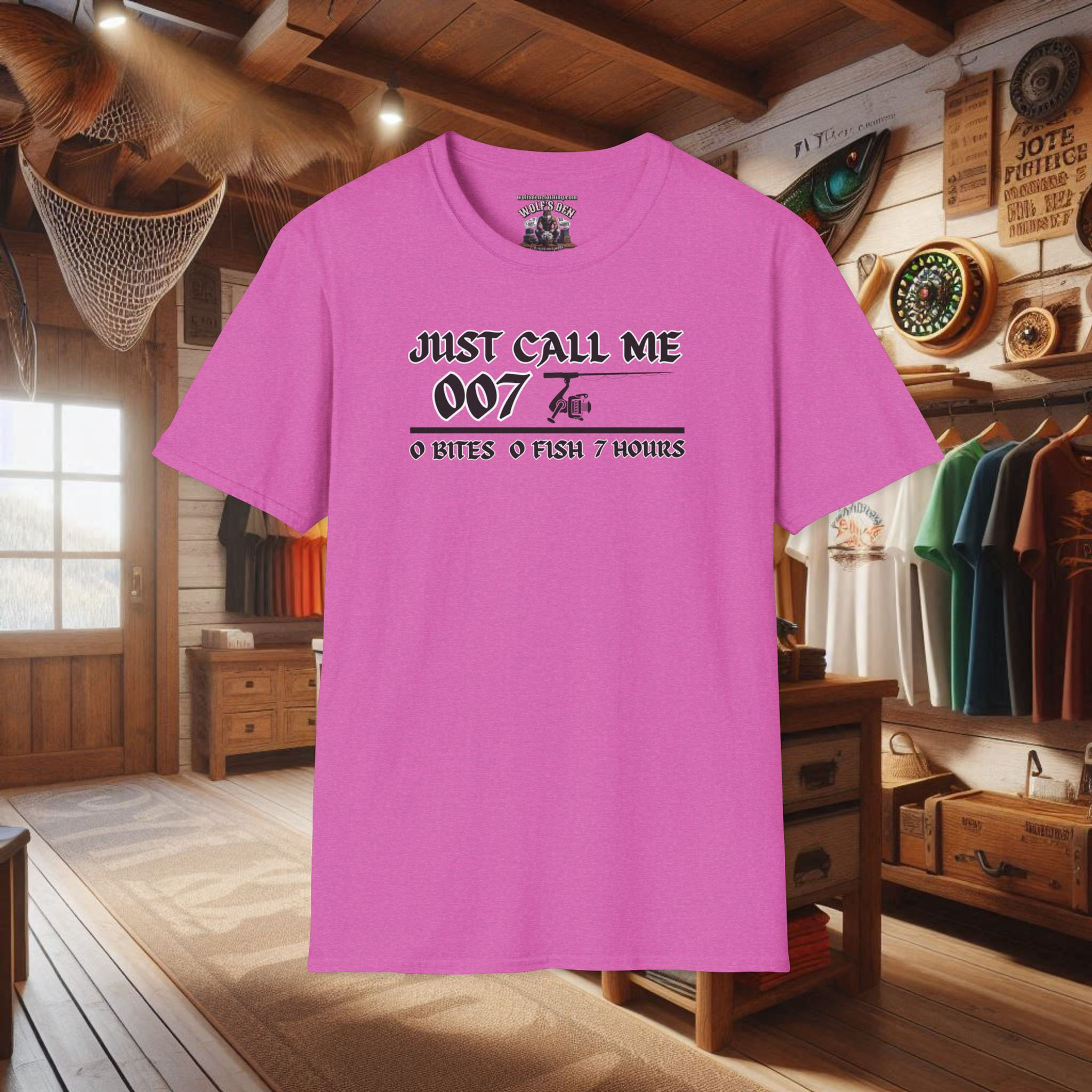 Women's funny fishing t-shirts, fishing humor shirts, gift for Women, novelty tees, witty humor shirts, Wolf's Den Clothing