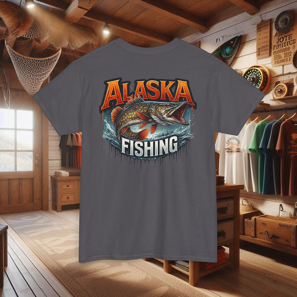 Thumbnail: Northern Pike Alaska Fishing T-Shirt – Northern Pike Fishing Graphic Tee