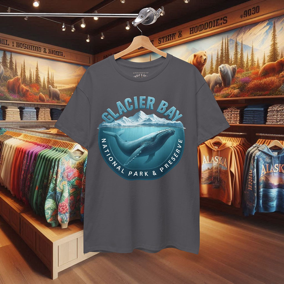 Glacier Bay National Park whale t-shirt