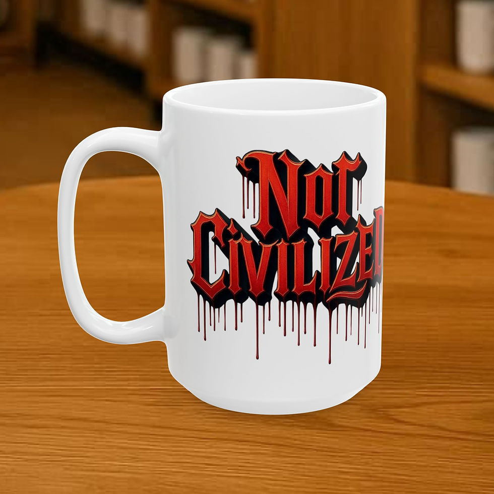 Thumbnail: Not Civilized graphic coffee mug