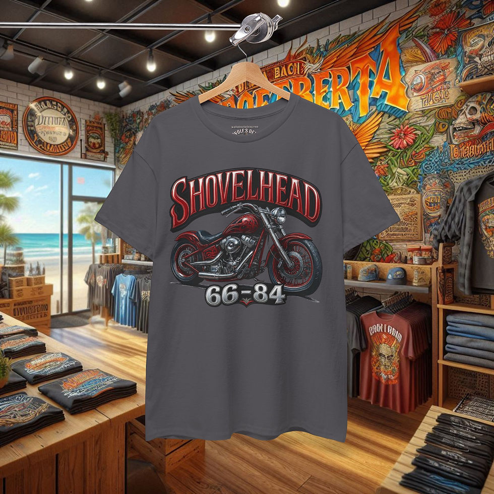 Dark grey Shovelhead 66-84 motorcycle graphic t-shirt, biker shirt, bike week, biketoberfest, sturgis, biker, harley, davidson, motorcycle rally.
