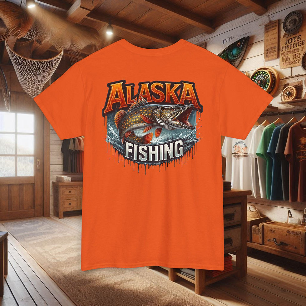 Thumbnail: Northern Pike Alaska Fishing T-Shirt – Northern Pike Fishing Graphic Tee