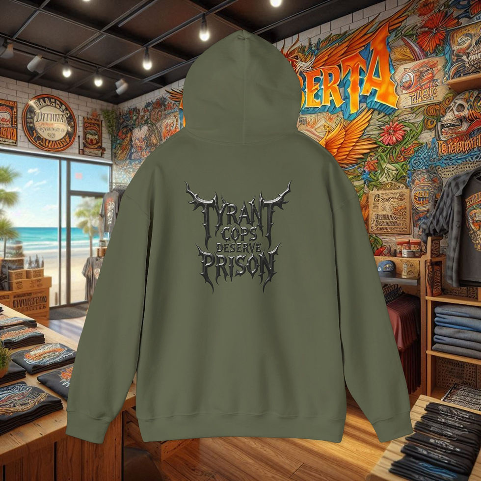 Thumbnail: "Tyrant Cops Deserve Prison" Hoodie, Patriotic Hoodies Civil Rights Sweatshirt