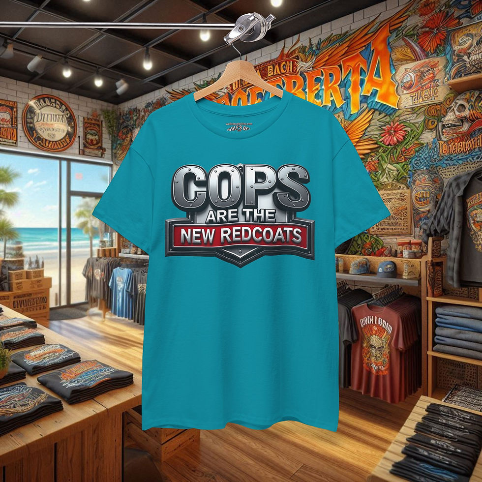 Thumbnail: “Cops Are The New Redcoats" T-Shirt | Patriotic Sarcastic Graphic Tees