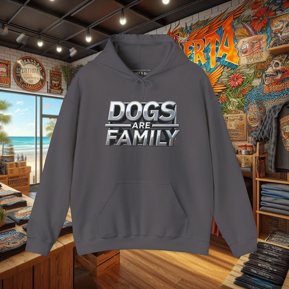 Thumbnail: "Dogs Are Family" Sweatshirt – Dog Lover Gift Hoodie, Pet Lover Apparel