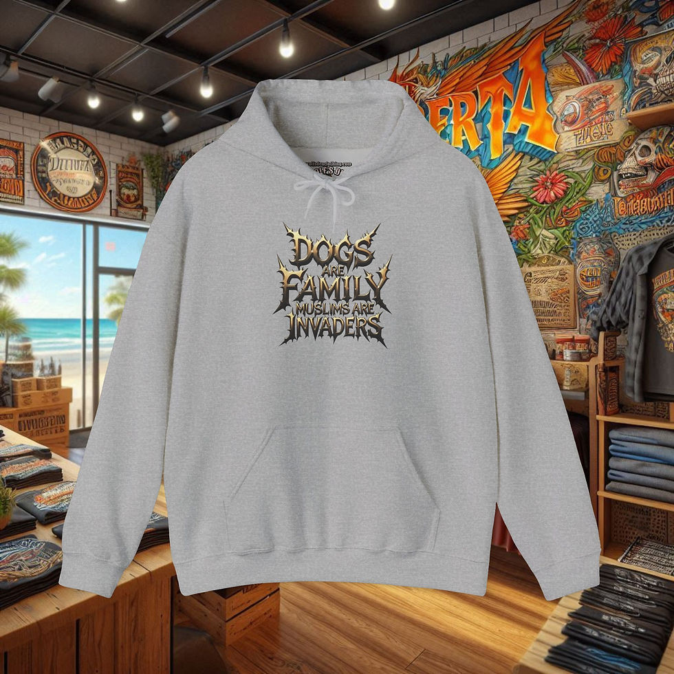 Thumbnail: Light gray Dogs Are Family pet lover hoodie