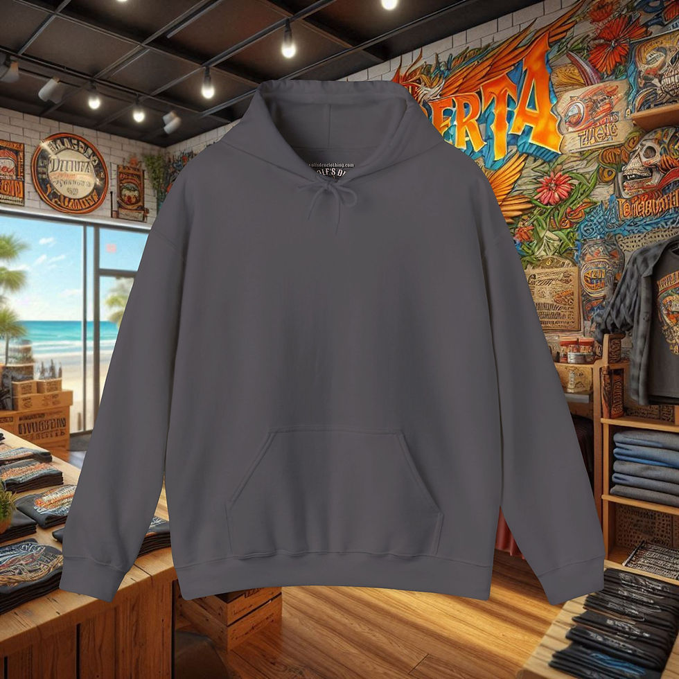 Thumbnail: Premium dark grey biker hoodie