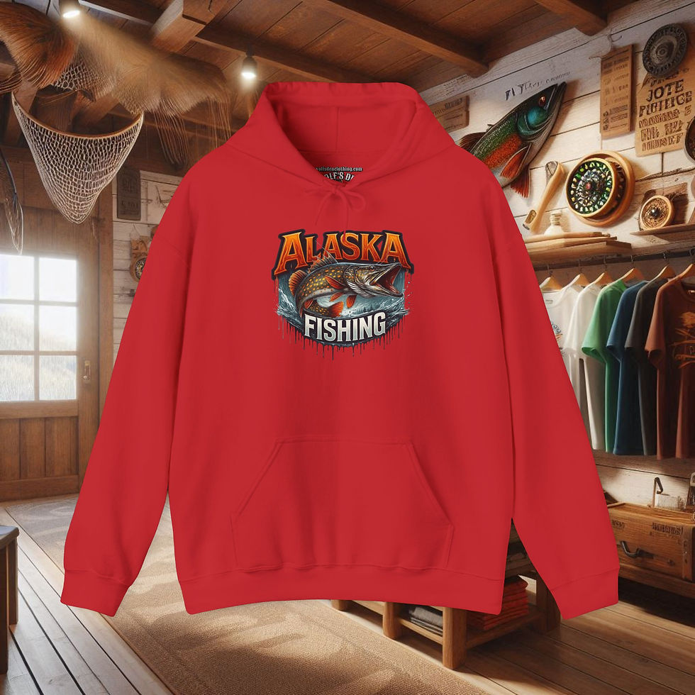 Thumbnail: Alaska Fishing Hoodie – Northern Pike Fishing Sweatshirt