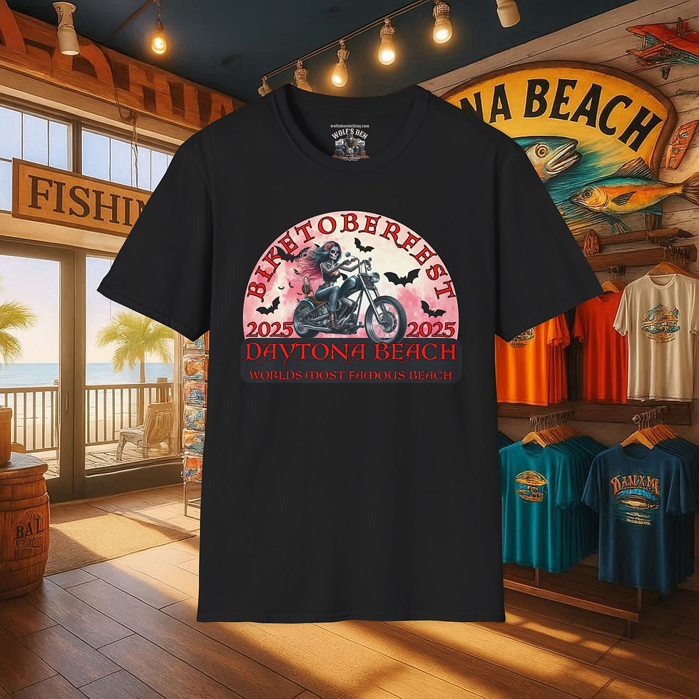 Thumbnail: Daytona Biketoberfest 2025 biker t-shirt with motorcycle graphic