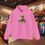 Thumbnail: Pink hoodie with wolf cub graphic and Anchor Point text, Alaska Wolf cub Hoodies. Wolf's Den Clothing and more. https://www.wolfsdenclothing.com