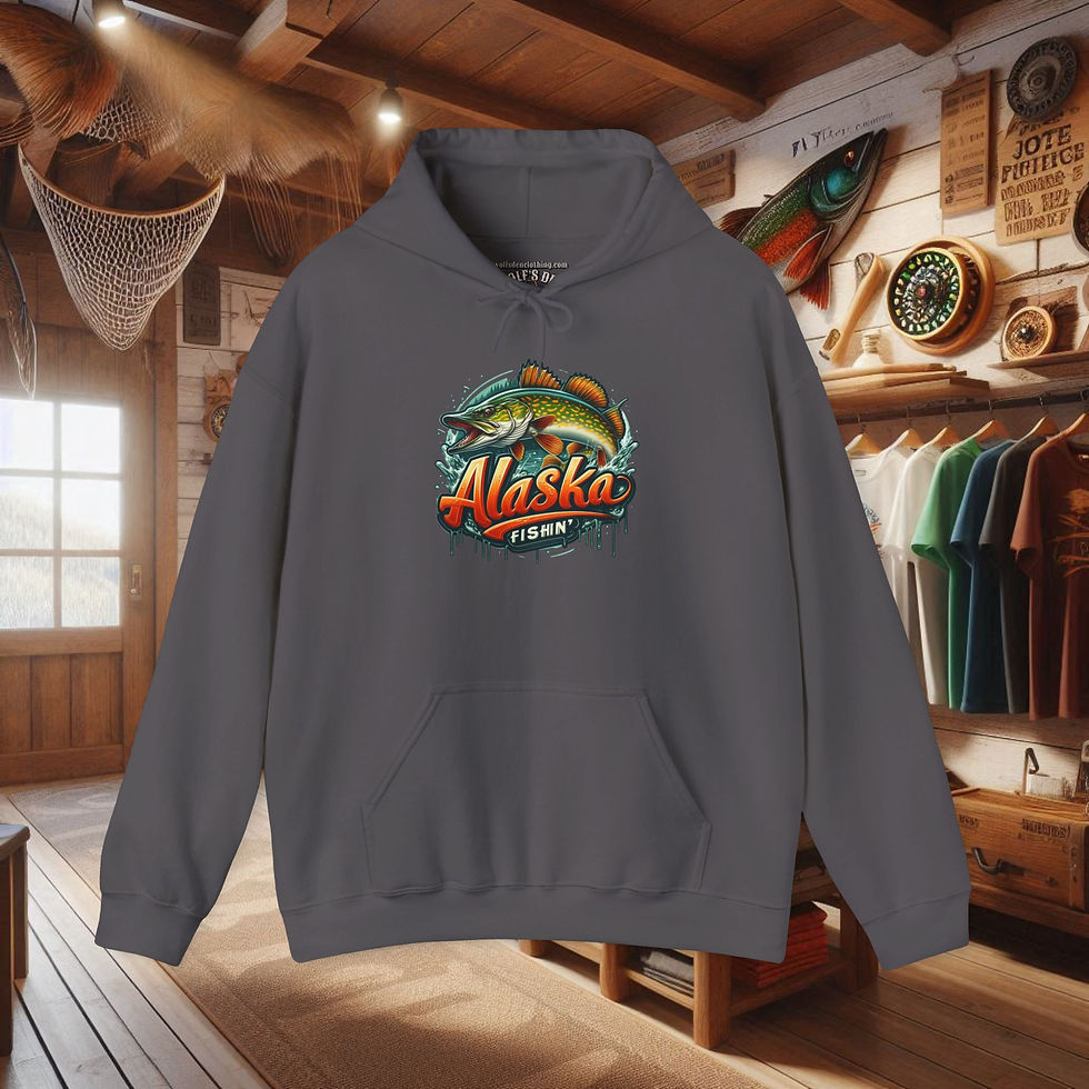 Thumbnail: Alaska Fishin Hoodie – Northern Pike Fishing Sweatshirt