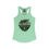 Thumbnail: Green Alligator Alcatraz Women's Racerback Tank tops, slim fit tank tops, shirts, with logo design.