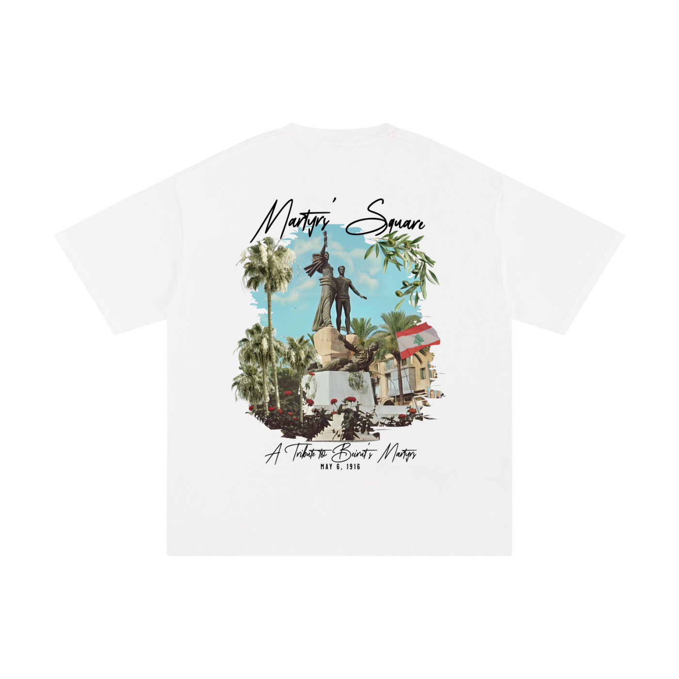 "Martyr's Statue" Unisex Oversize T-Shirt