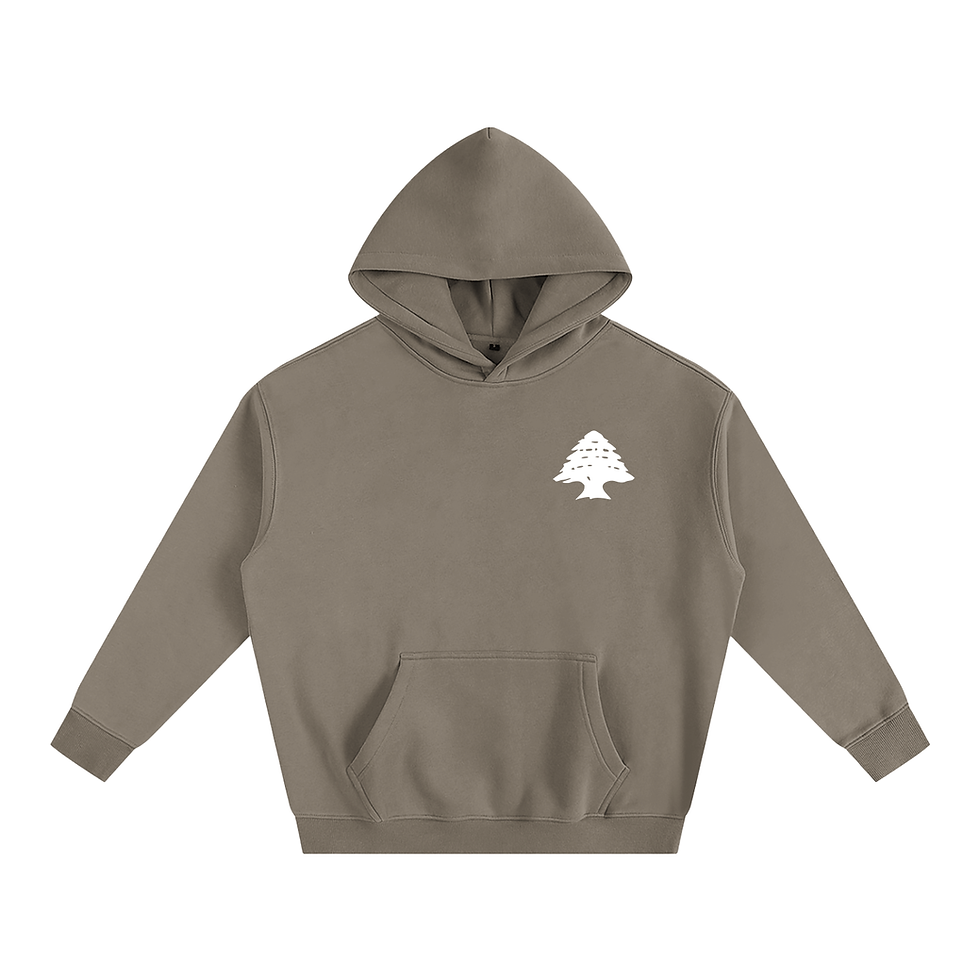 Thumbnail: Lebanese Passport White Oversize Hoodie