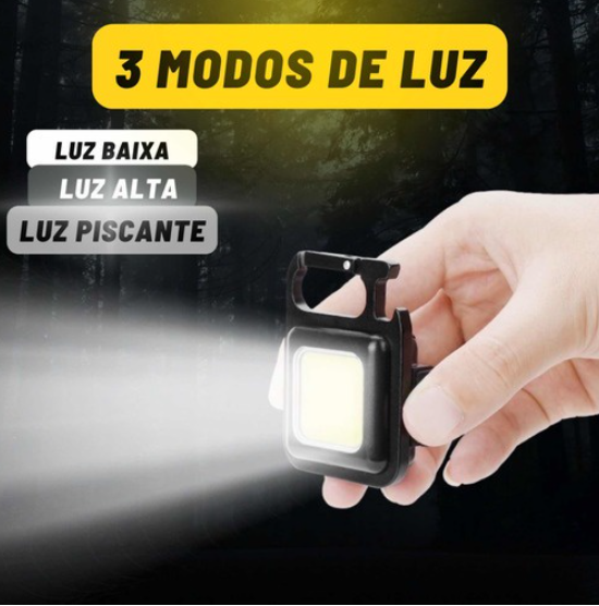 Mini Flashlight With LED Portable/USB Rechargeable 3 Modes Light Keychain Flashl