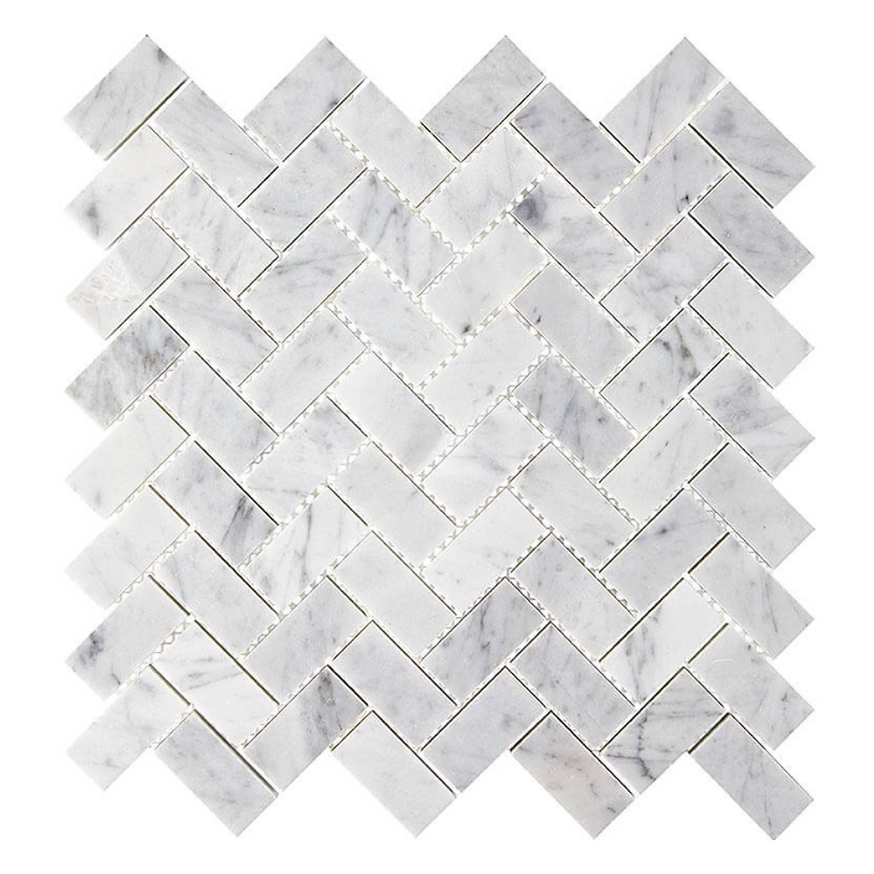 GD Herringbone Carrara 1" X 2"Polished