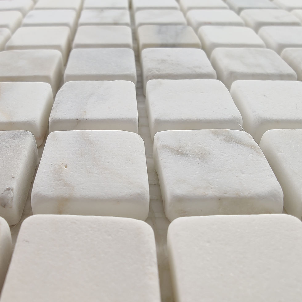 Thumbnail: Calacatta Gold 1"X1" Tumbled
