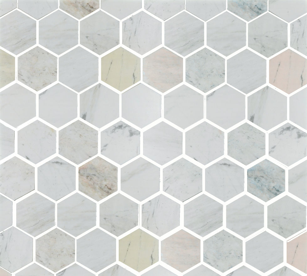 Thumbnail: GD Snowfall 3” Hexagon Honed