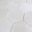 Thumbnail: Hexagon Glacier White Polished 3"X3"