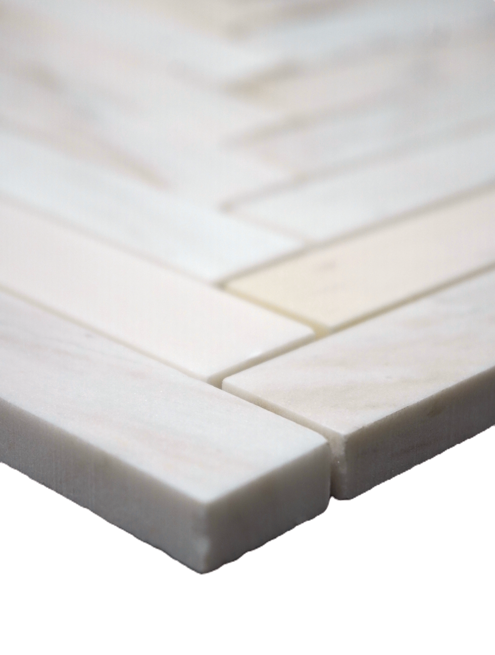 Thumbnail: GD Snowfall 1x4” Herringbone Honed