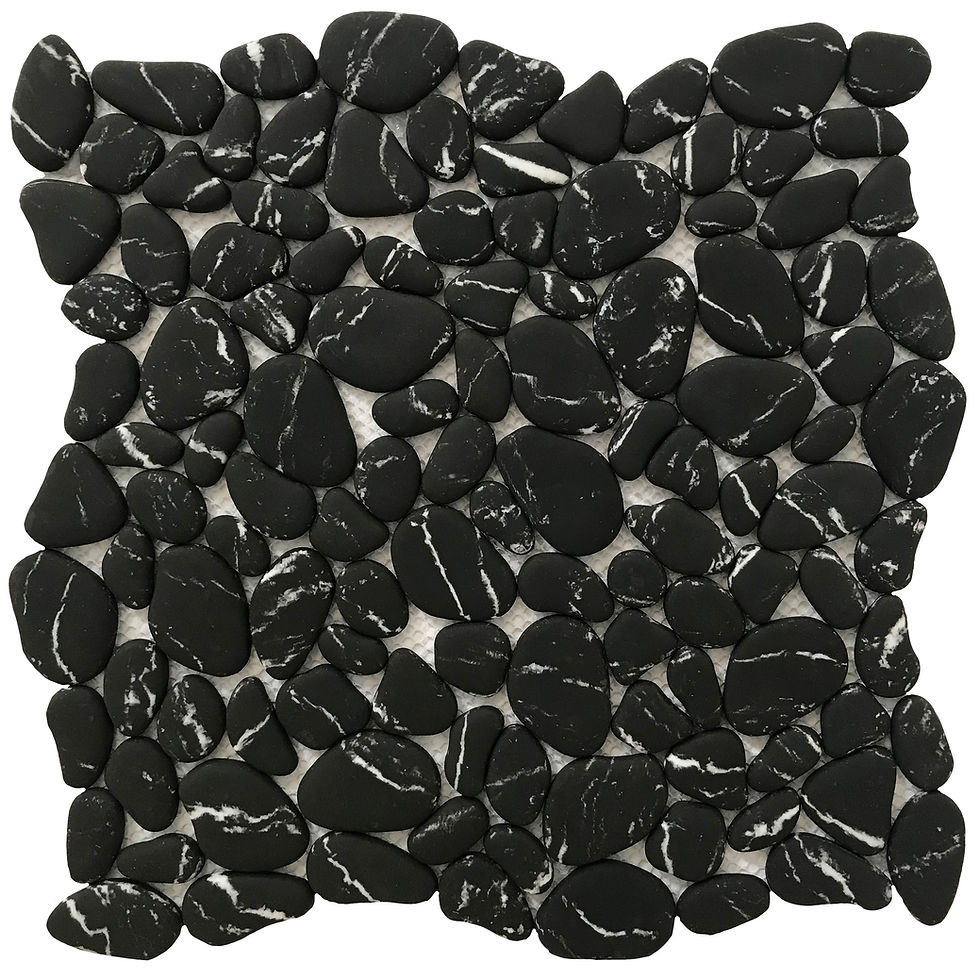 River Rock Enamel Nero Marquinia