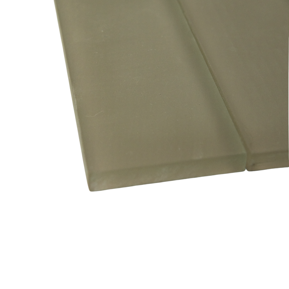 Thumbnail: Zed Glass Taupe 2x8" Matte