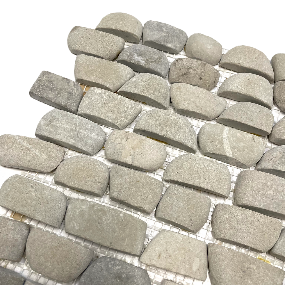 Thumbnail: River Rock Staggered Strips Sand