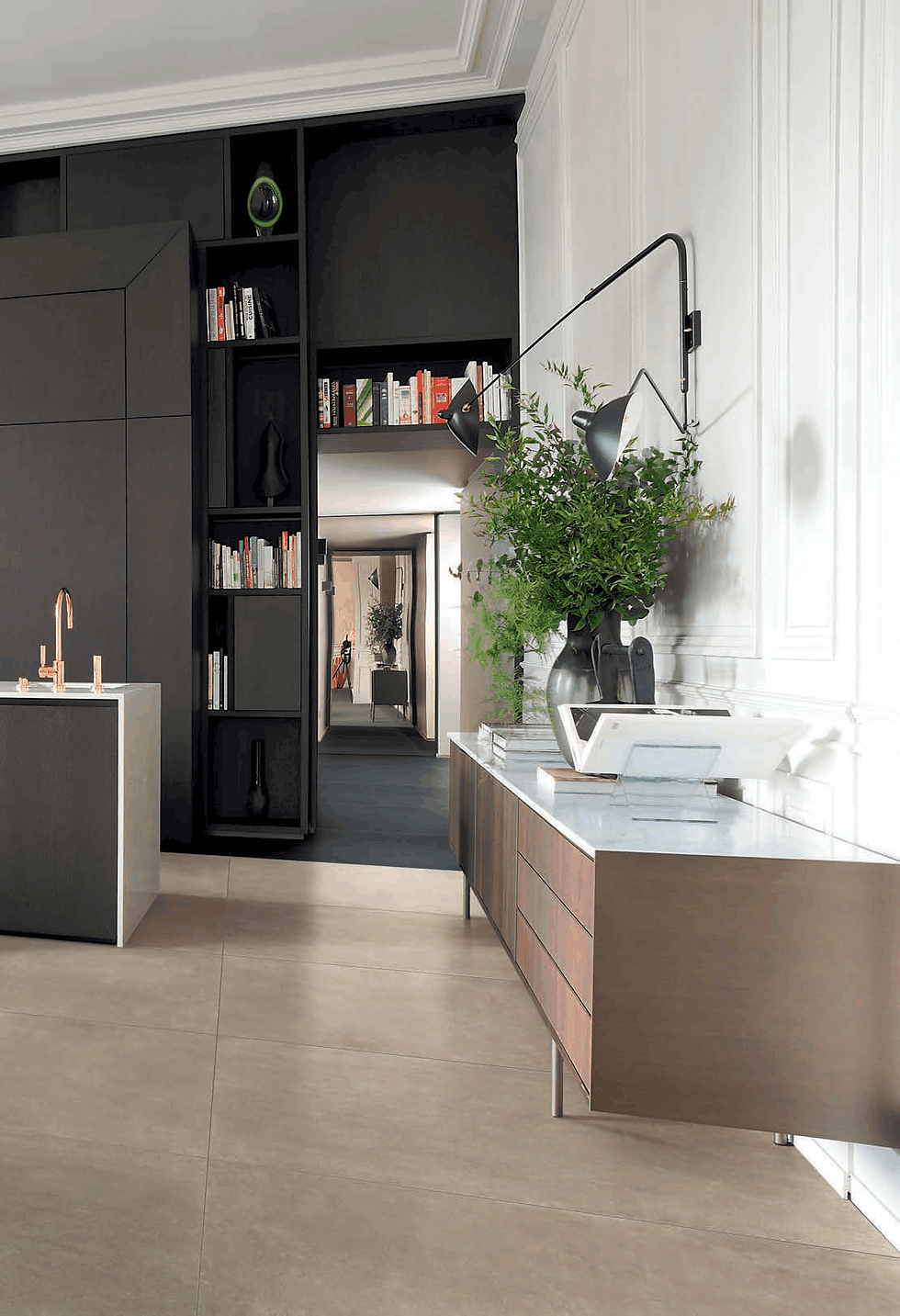 Thumbnail: Streamline2 Taupe Rectified Porcelain Tile