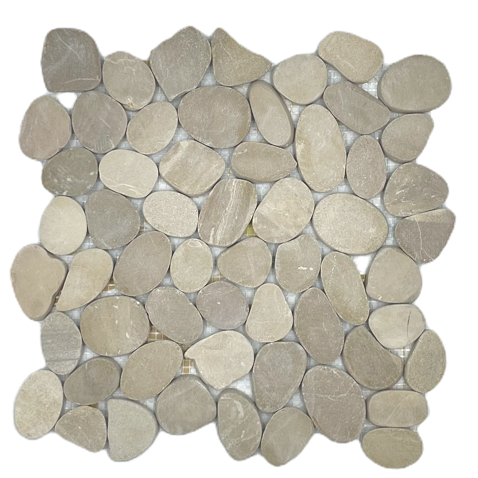 River Rock Flat Pebbles Sand