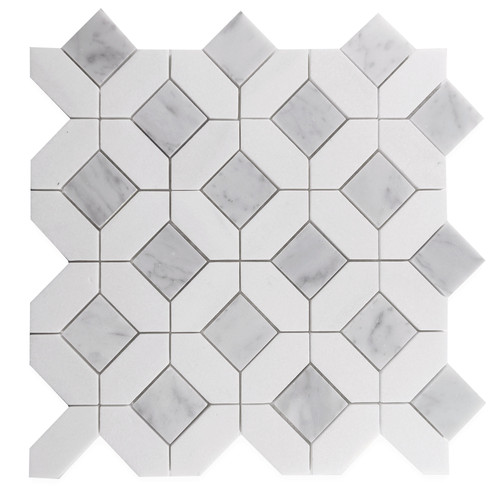 Versaille Pattern Carrara & Thassos Cercan Tile