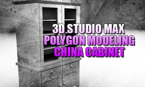 3D Studio Max China Cabinet