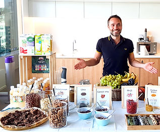 atelier nutrition goûter sain au travail animé par Boris JEAN