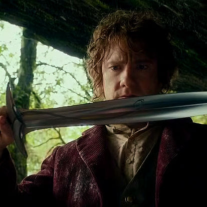 Bilbo with Sting - the shot was filmed at Ripples Retreat