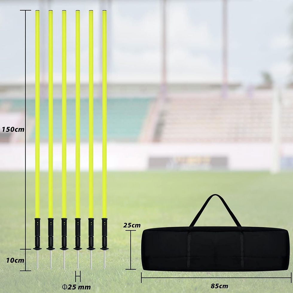 Thumbnail: Sportive spike Agility Training Poles , 4 Poles + Carry bag - Outdoor surface