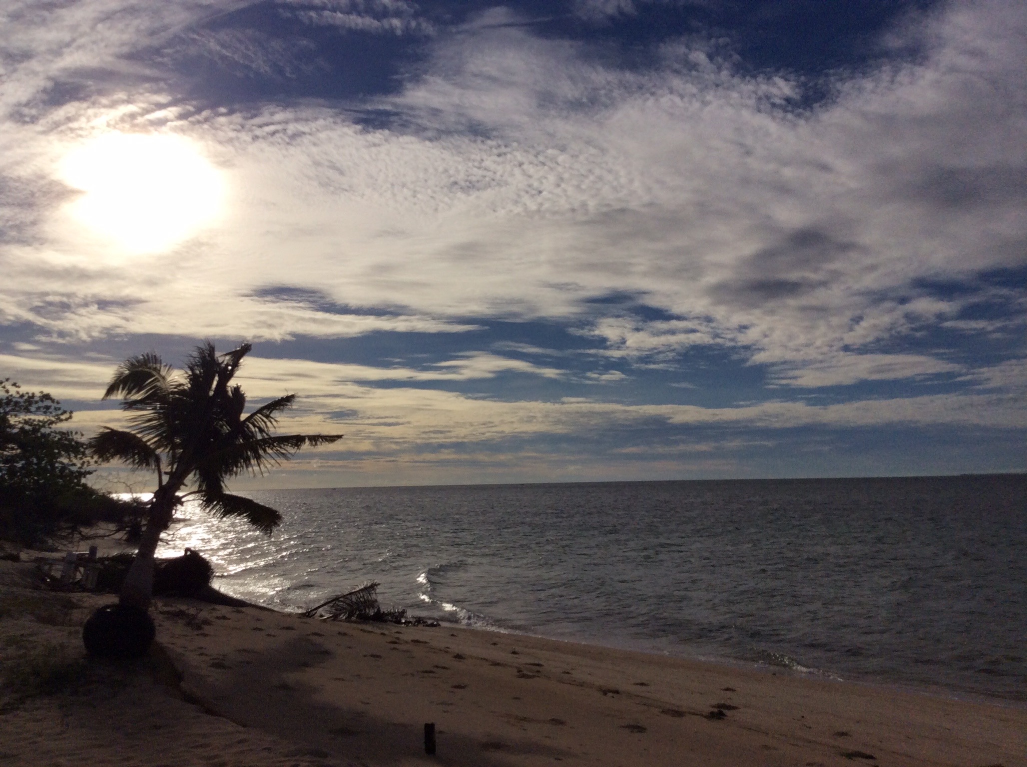 Beach peace after cyclone