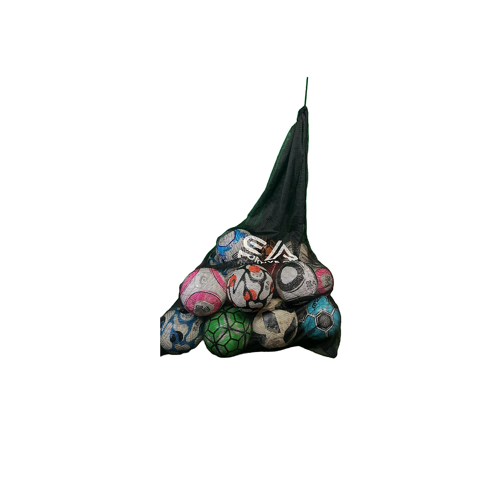 Thumbnail: Drawstring Black Mesh Carry Bag -Large