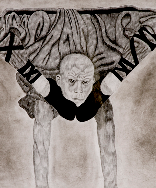 Shaolin Monk Drawing